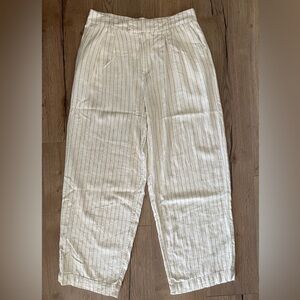 A New Day Striped Linen Women’s Trousers- size 10